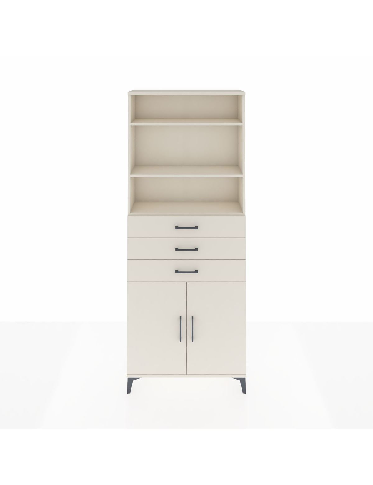 Arges Dolap 4 Raflı 3 Çekmeceli 2 Kapaklı 88x30x221 Aytaşı-Aytaşı