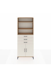 Arges Dolap 4 Raflı 3 Çekmeceli 2 Kapaklı 88x30x221 Çam-Aytaşı