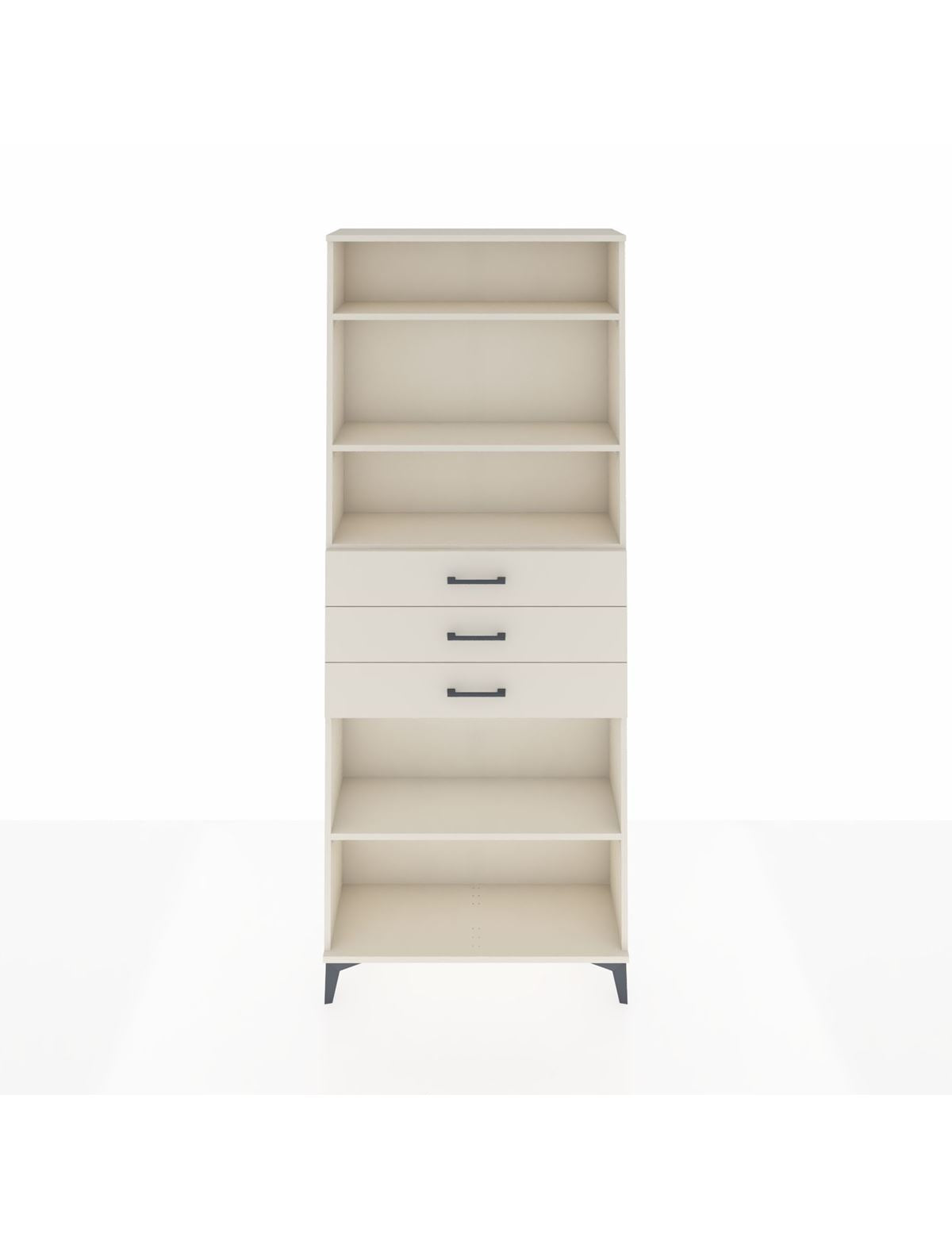 Arges Dolap 4 Raflı 3 Çekmeceli 88x30x221 Aytaşı-Aytaşı