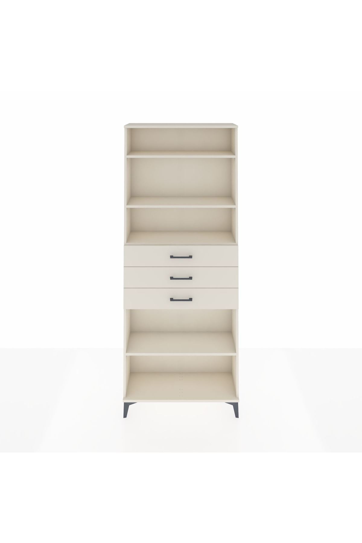 Arges Dolap 4 Raflı 3 Çekmeceli 88x30x221 Aytaşı-Aytaşı