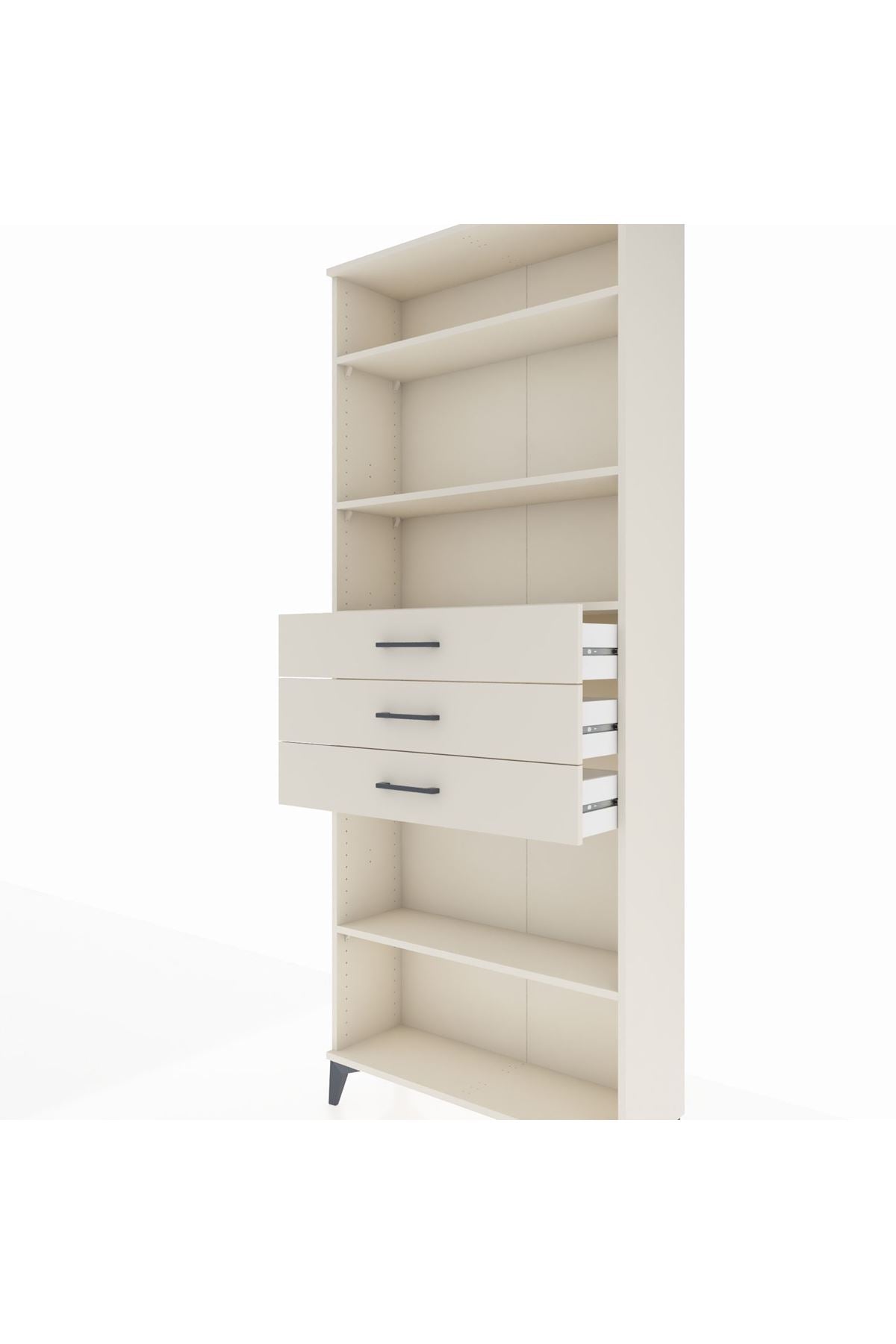 Arges Dolap 4 Raflı 3 Çekmeceli 88x30x221 Aytaşı-Aytaşı