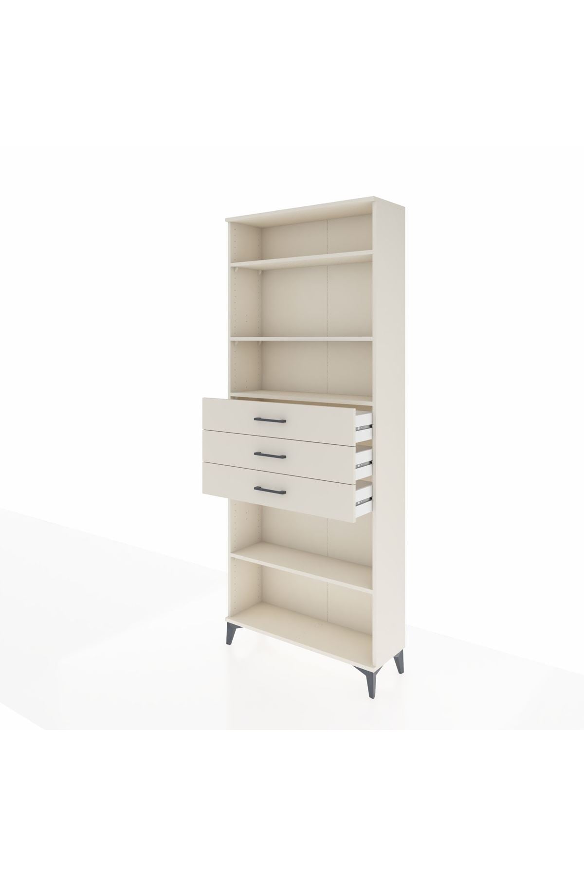 Arges Dolap 4 Raflı 3 Çekmeceli 88x30x221 Aytaşı-Aytaşı