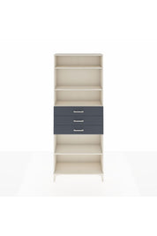 Arges Dolap 4 Raflı 3 Çekmeceli 88x30x221 Aytaşı-Antrasit