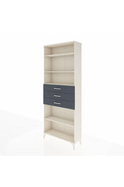 Arges Dolap 4 Raflı 3 Çekmeceli 88x30x221 Aytaşı-Antrasit