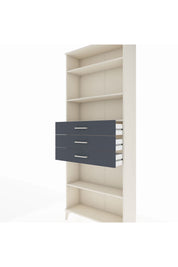 Arges Dolap 4 Raflı 3 Çekmeceli 88x30x221 Aytaşı-Antrasit