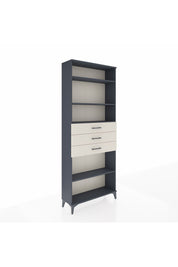 Arges Dolap 4 Raflı 3 Çekmeceli 88x30x221 Antrasit-Aytaşı