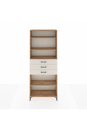 Arges Dolap 4 Raflı 3 Çekmeceli 88x30x221 Çam-Aytaşı