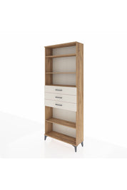 Arges Dolap 4 Raflı 3 Çekmeceli 88x30x221 Çam-Aytaşı