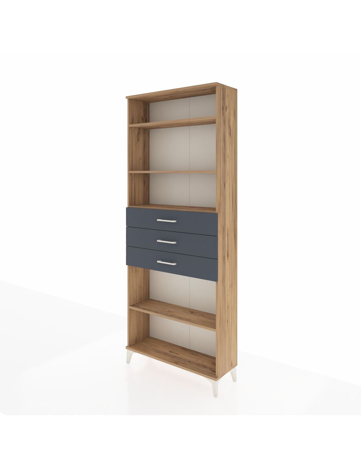 Arges Dolap 4 Raflı 3 Çekmeceli 88x30x221 - S30M169V8A