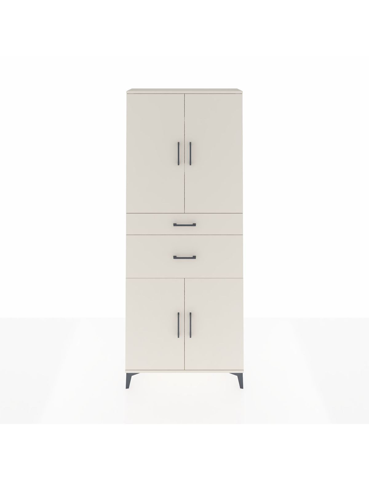 Arges Dolap 4 Raflı 2 Çekmeceli 4 Kapaklı 88x30x221 Aytaşı-Aytaşı