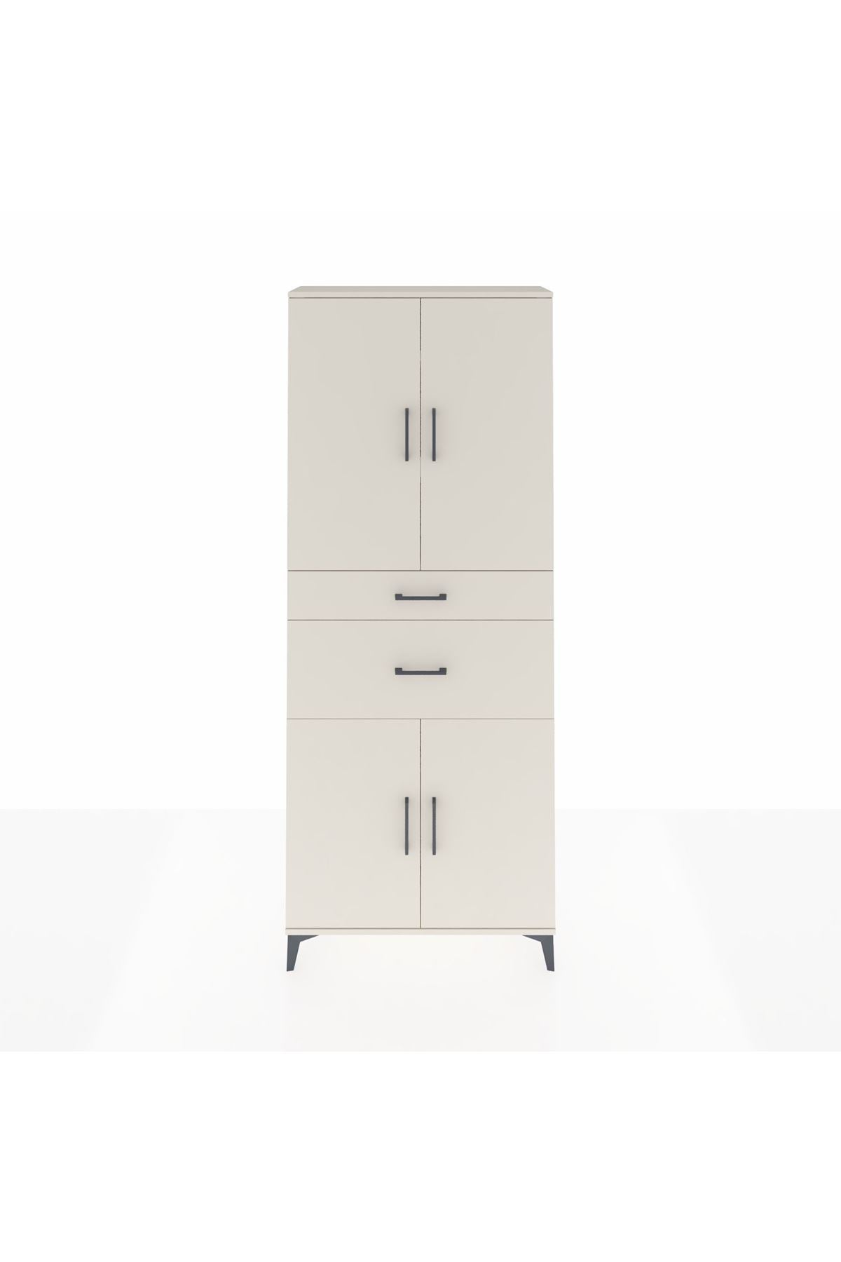 Arges Dolap 4 Raflı 2 Çekmeceli 4 Kapaklı 88x30x221 Aytaşı-Aytaşı