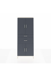Arges Dolap 4 Raflı 2 Çekmeceli 4 Kapaklı 88x30x221 Aytaşı-Antrasit