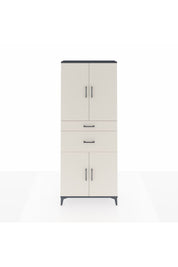 Arges Dolap 4 Raflı 2 Çekmeceli 4 Kapaklı 88x30x221 Antrasit-Aytaşı