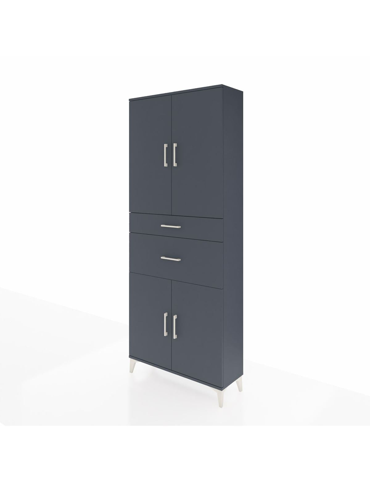 Arges Dolap 4 Raflı 2 Çekmeceli 4 Kapaklı 88x30x221 - S30M170V5A