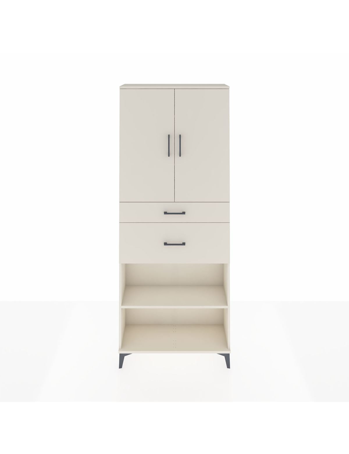 Arges Dolap 4 Raflı 2 Çekmeceli 2 Kapaklı 88x30x221 Aytaşı-Aytaşı