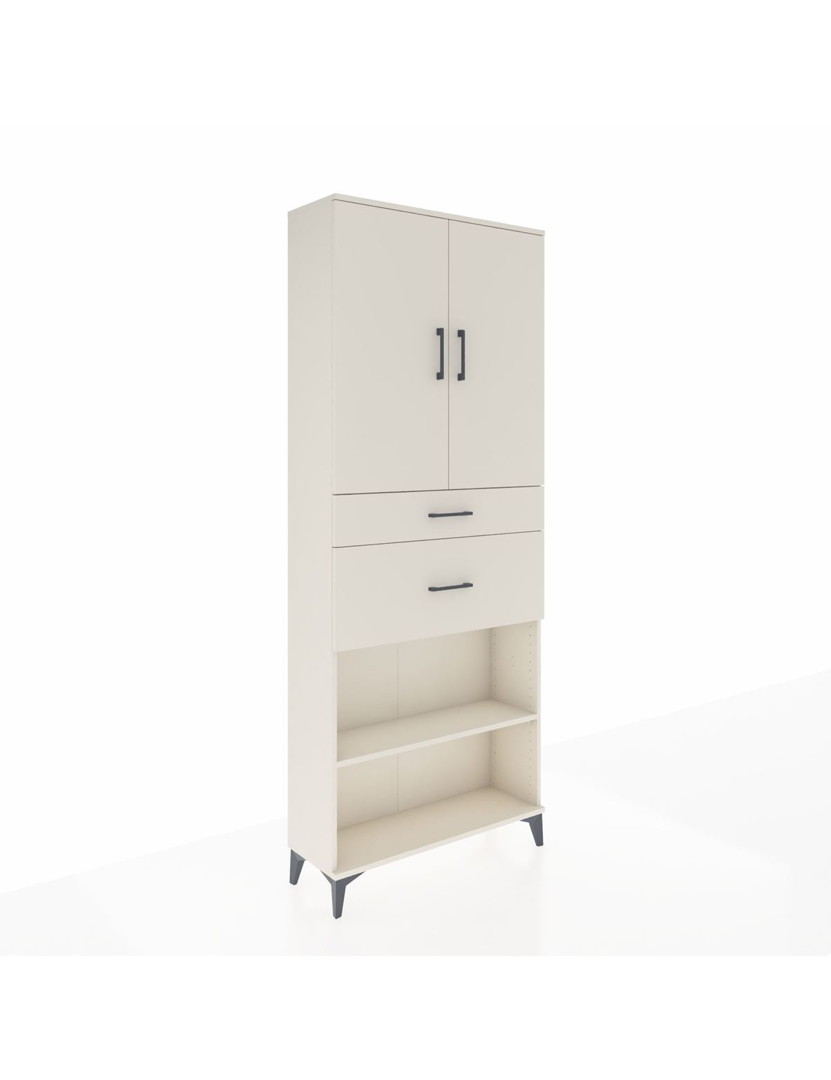 Arges Dolap 4 Raflı 2 Çekmeceli 2 Kapaklı 88x30x221 Aytaşı-Aytaşı