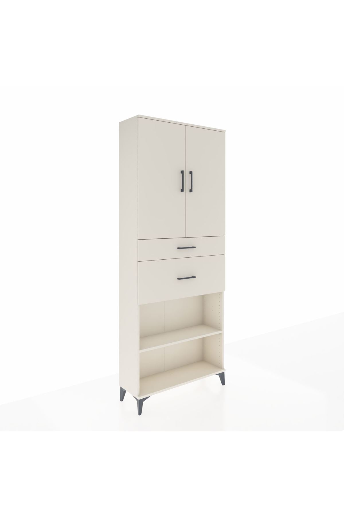 Arges Dolap 4 Raflı 2 Çekmeceli 2 Kapaklı 88x30x221 Aytaşı-Aytaşı