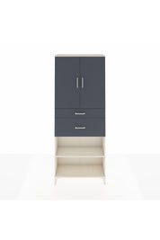 Arges Dolap 4 Raflı 2 Çekmeceli 2 Kapaklı 88x30x221 Aytaşı-Antrasit