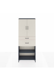 Arges Dolap 4 Raflı 2 Çekmeceli 2 Kapaklı 88x30x221 Antrasit-Aytaşı