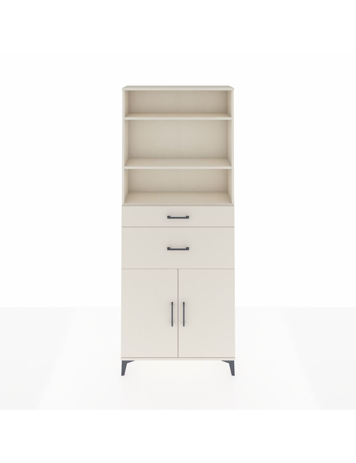 Arges Dolap 4 Raflı 2 Çekmeceli 2 Kapaklı 88x30x221 Aytaşı-Aytaşı