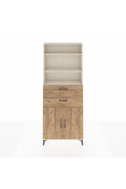 Arges Dolap 4 Raflı 2 Çekmeceli 2 Kapaklı 88x30x221 Aytaşı-Çam