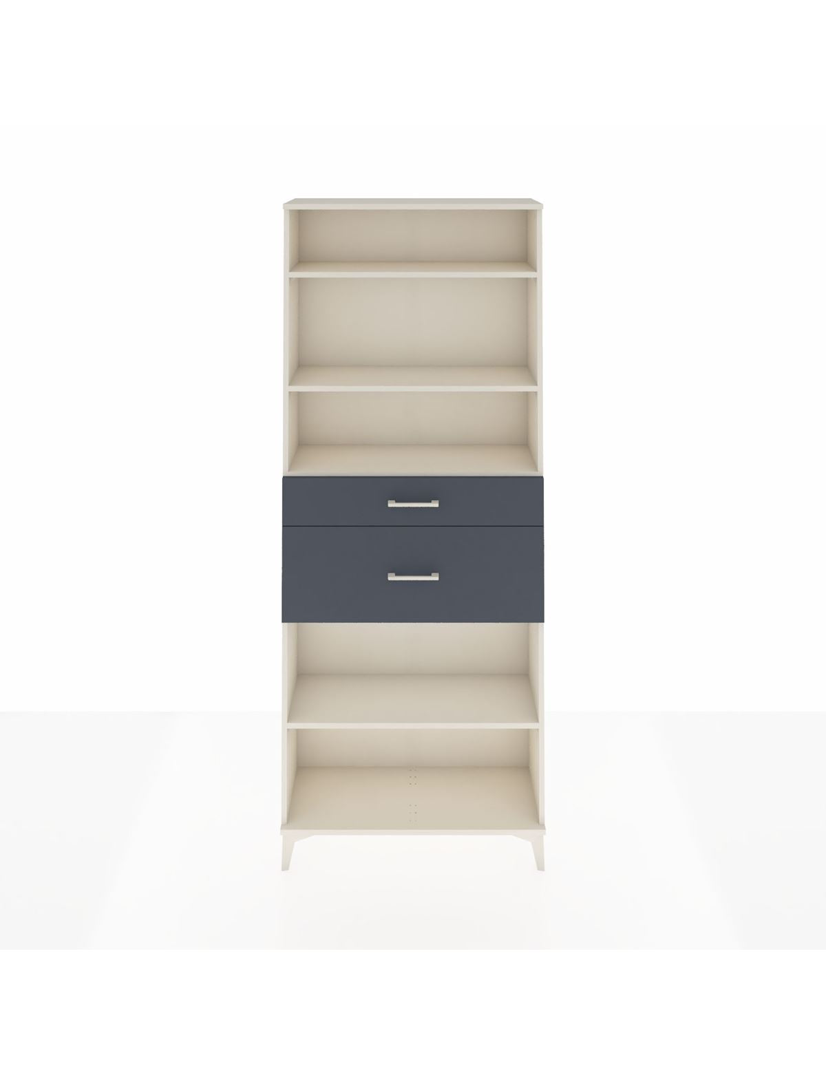 Arges Dolap 4 Raflı 2 Çekmeceli 88x30x221 Aytaşı-Antrasit