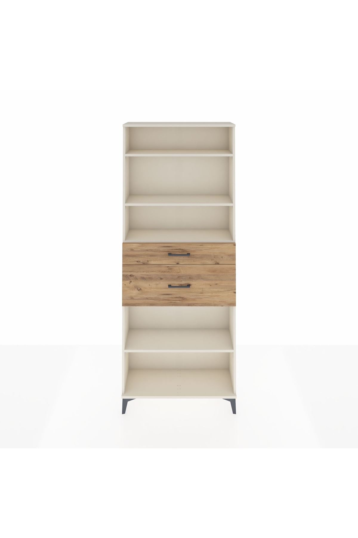 Arges Dolap 4 Raflı 2 Çekmeceli 88x30x221 Aytaşı-Çam