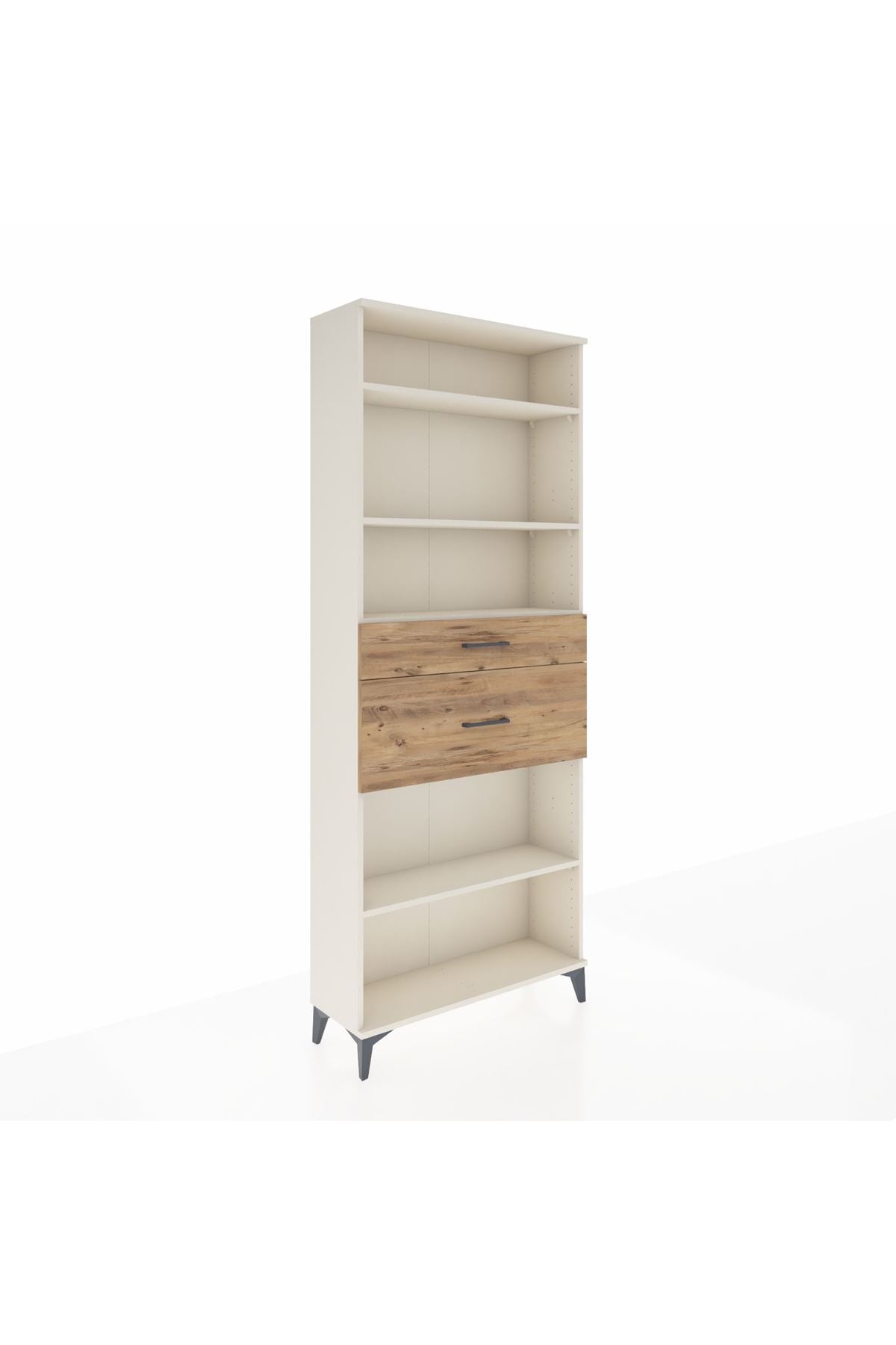 Arges Dolap 4 Raflı 2 Çekmeceli 88x30x221 Aytaşı-Çam