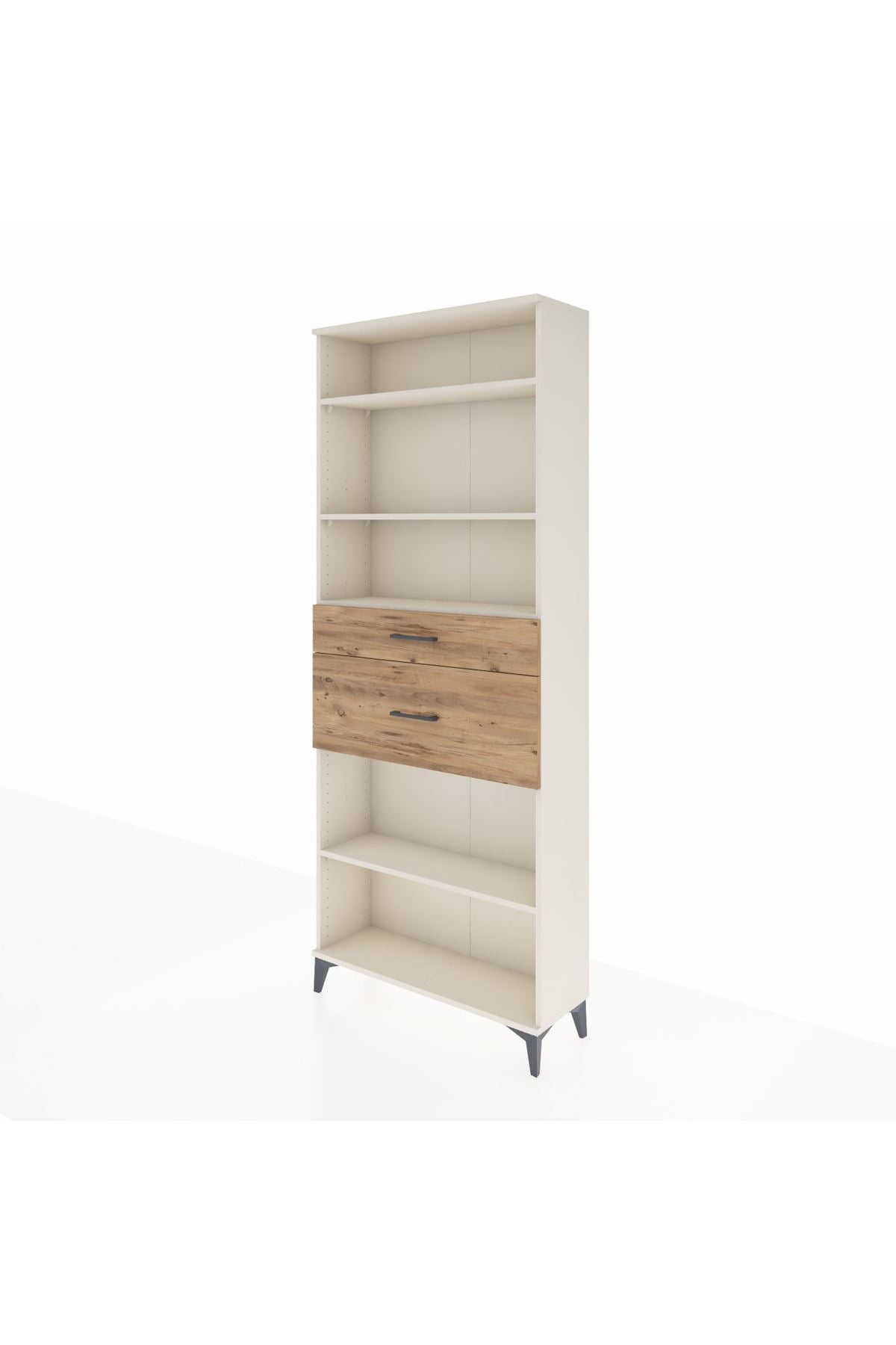 Arges Dolap 4 Raflı 2 Çekmeceli 88x30x221 Aytaşı-Çam