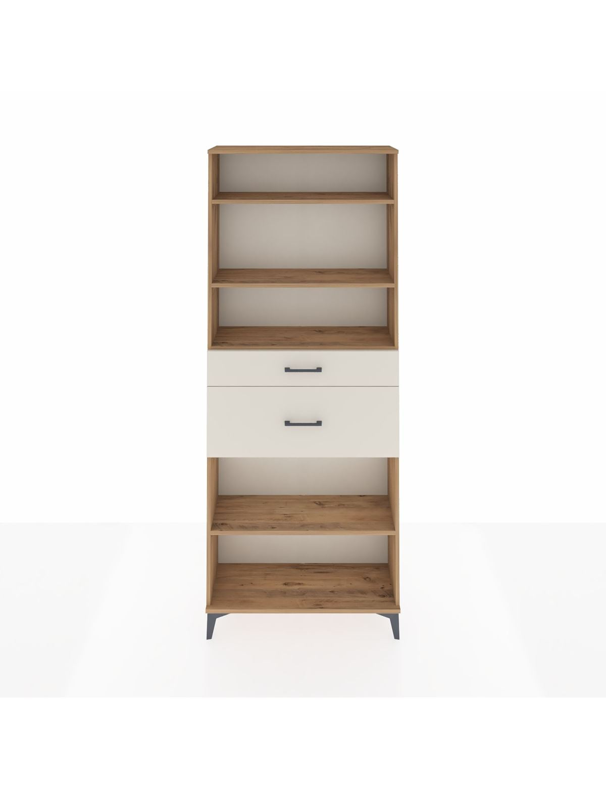 Arges Dolap 4 Raflı 2 Çekmeceli 88x30x221 Çam-Aytaşı