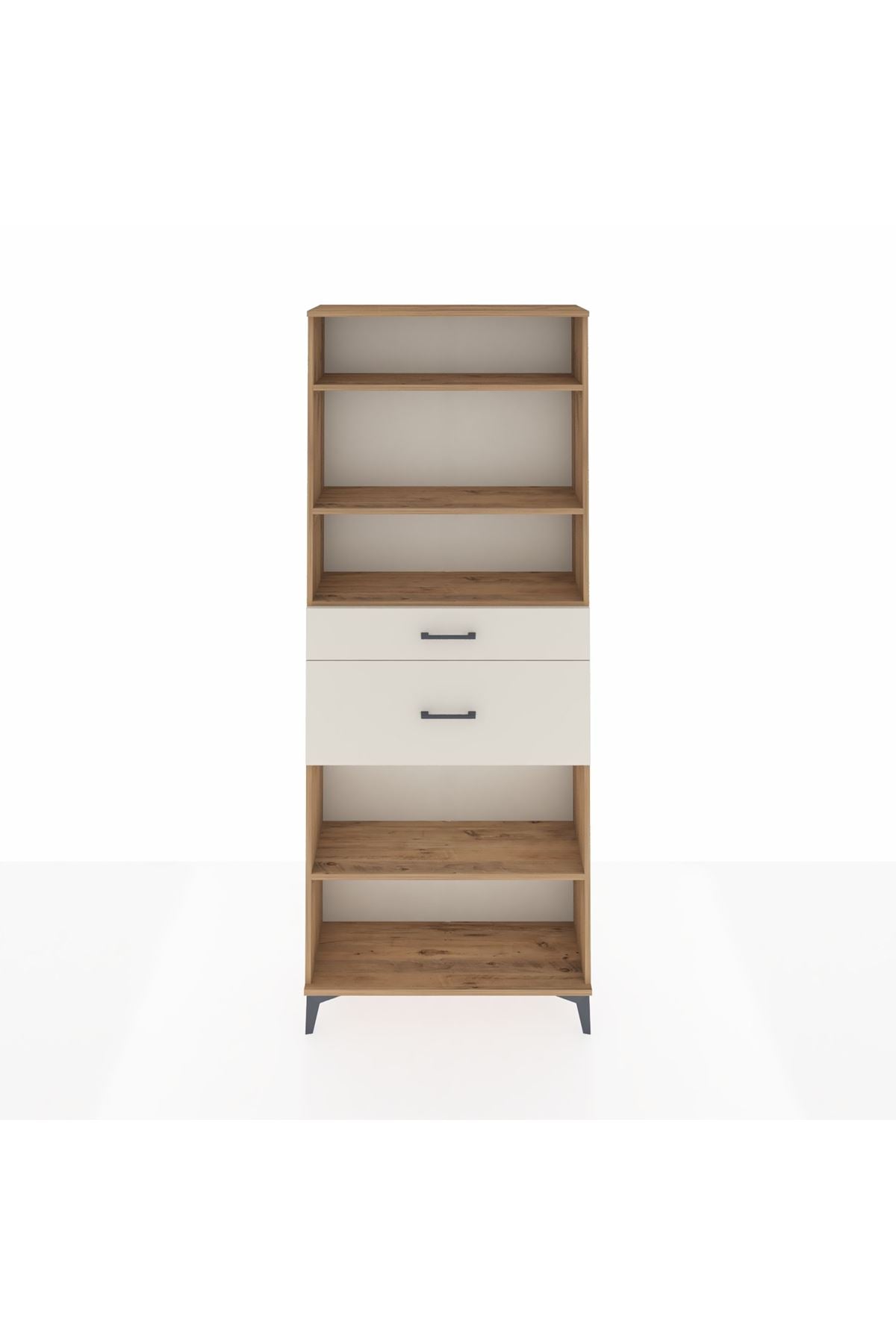 Arges Dolap 4 Raflı 2 Çekmeceli 88x30x221 Çam-Aytaşı