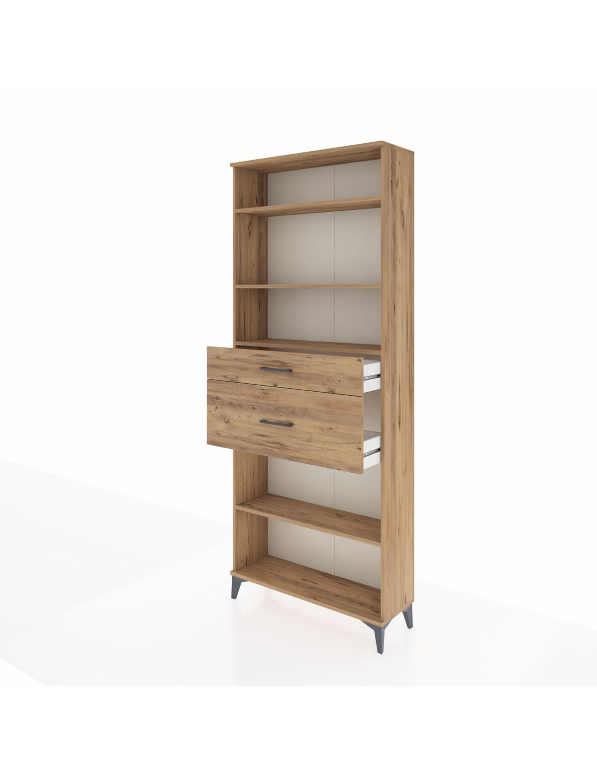 Arges Dolap 4 Raflı 2 Çekmeceli 88x30x221 - S30M173V9A