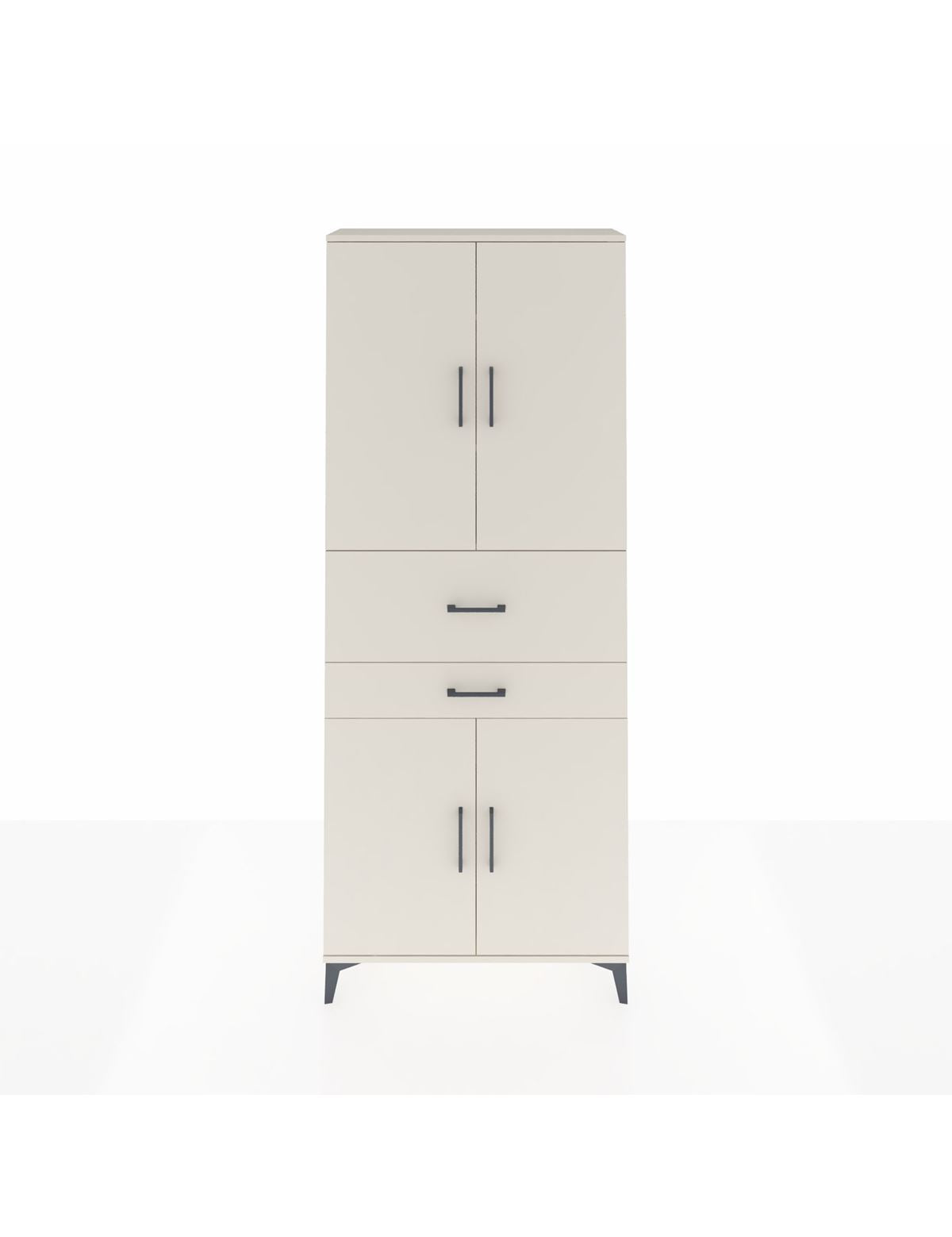 Arges Dolap 4 Raflı 2 Çekmeceli 4 Kapaklı 88x30x221 Aytaşı-Aytaşı