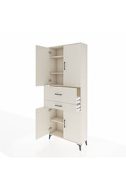 Arges Dolap 4 Raflı 2 Çekmeceli 4 Kapaklı 88x30x221 Aytaşı-Aytaşı