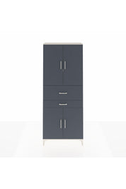 Arges Dolap 4 Raflı 2 Çekmeceli 4 Kapaklı 88x30x221 Aytaşı-Antrasit