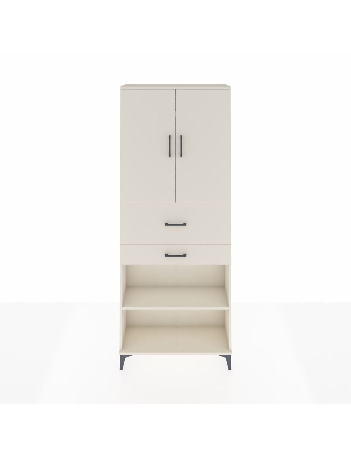 Arges Dolap 4 Raflı 2 Çekmeceli 2 Kapaklı 88x30x221 Aytaşı-Aytaşı