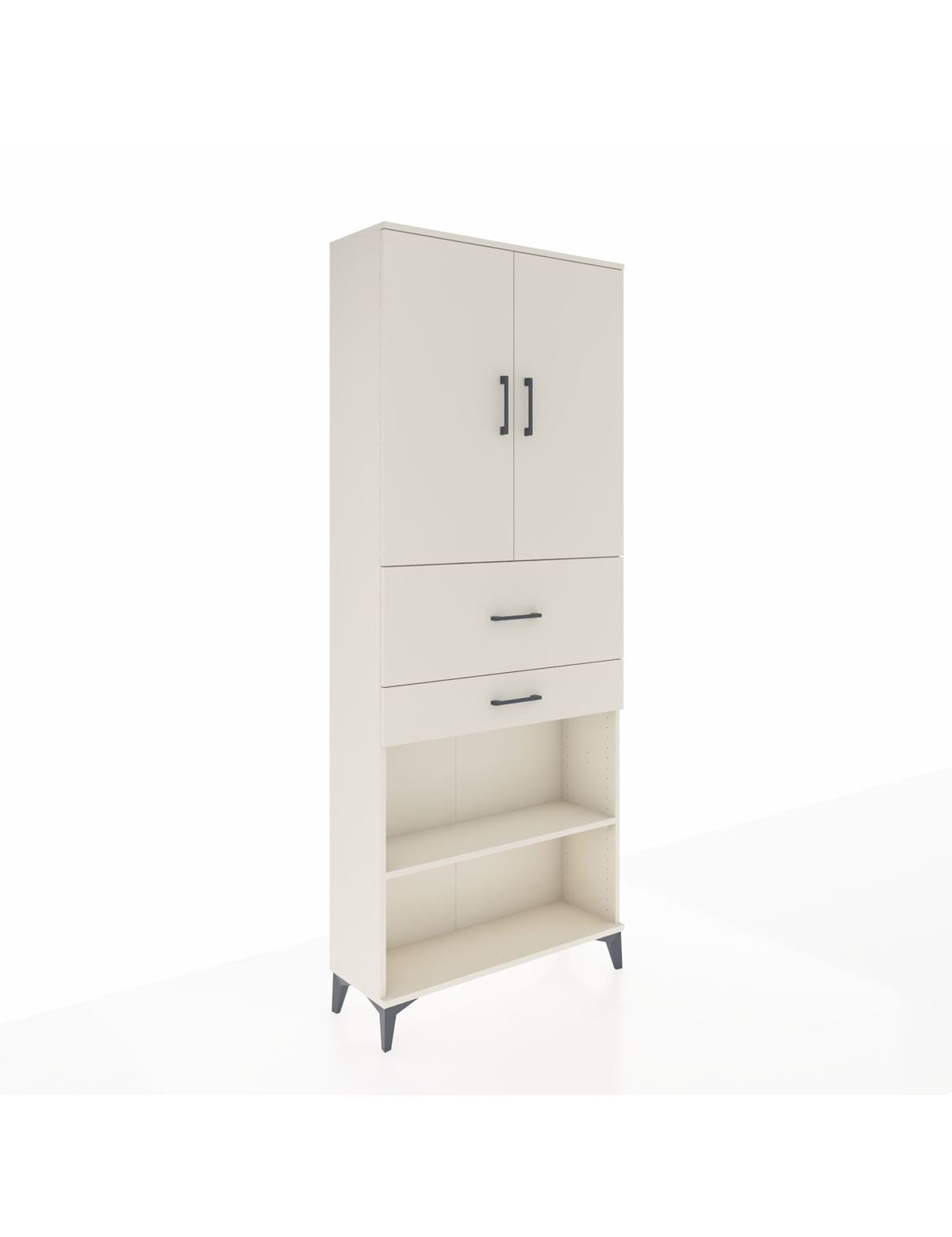 Arges Dolap 4 Raflı 2 Çekmeceli 2 Kapaklı 88x30x221 Aytaşı-Aytaşı