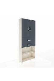 Arges Dolap 4 Raflı 2 Çekmeceli 2 Kapaklı 88x30x221 - S30M175V2A
