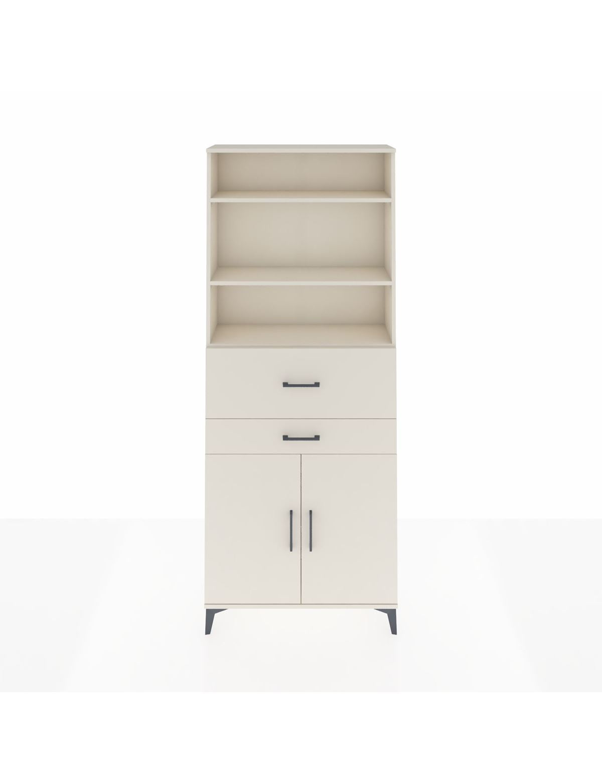 Arges Dolap 4 Raflı 2 Çekmeceli 2 Kapaklı 88x30x221 Aytaşı-Aytaşı