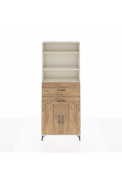Arges Dolap 4 Raflı 2 Çekmeceli 2 Kapaklı 88x30x221 Aytaşı-Çam