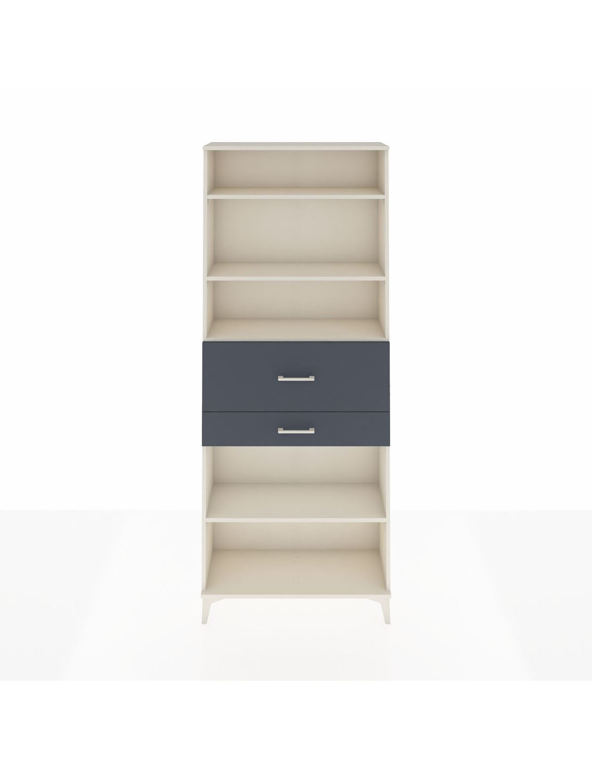 Arges Dolap 4 Raflı 2 Çekmeceli 88x30x221 Aytaşı-Antrasit