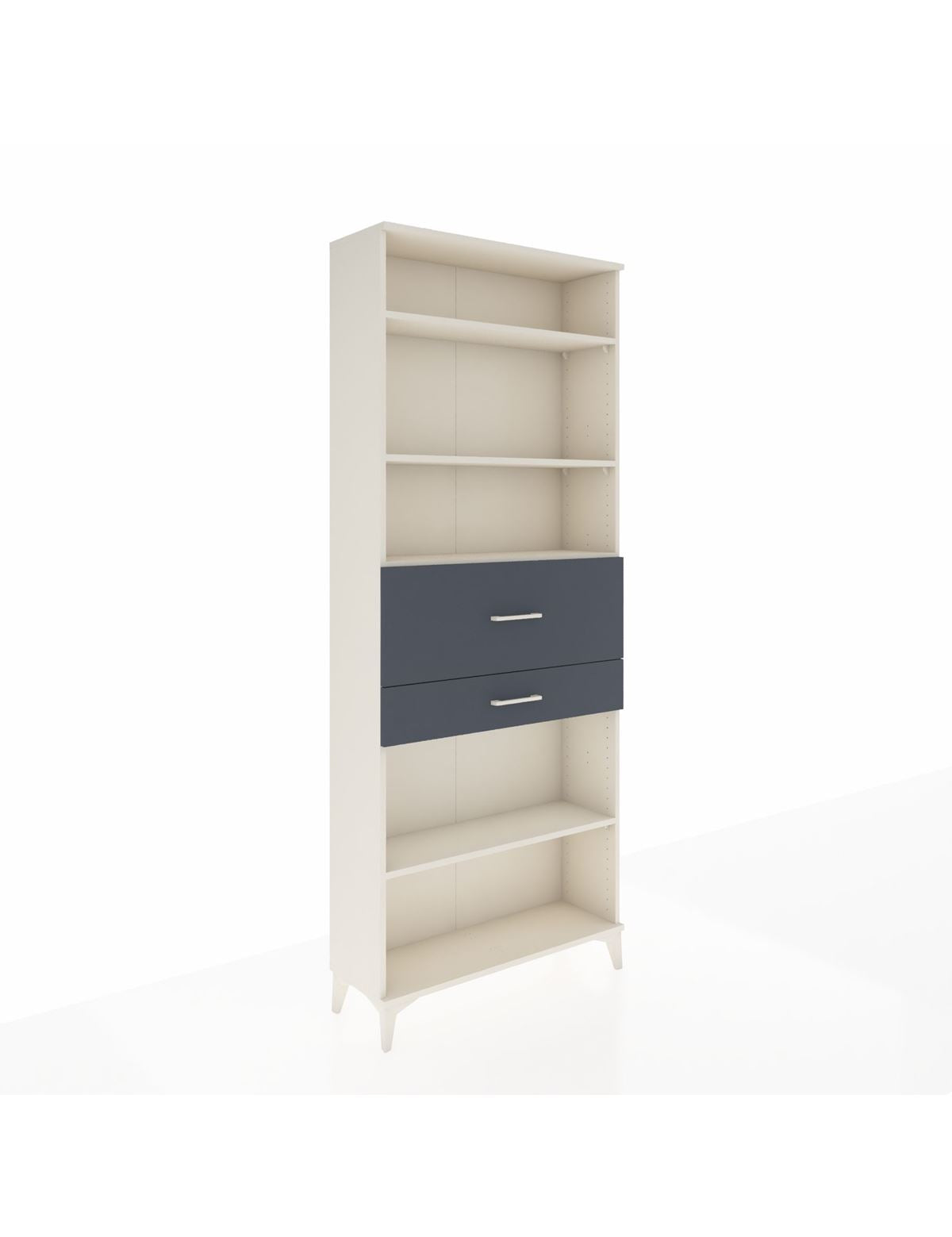 Arges Dolap 4 Raflı 2 Çekmeceli 88x30x221 Aytaşı-Antrasit