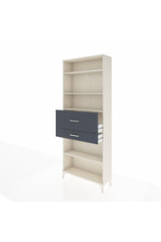 Arges Dolap 4 Raflı 2 Çekmeceli 88x30x221 Aytaşı-Antrasit