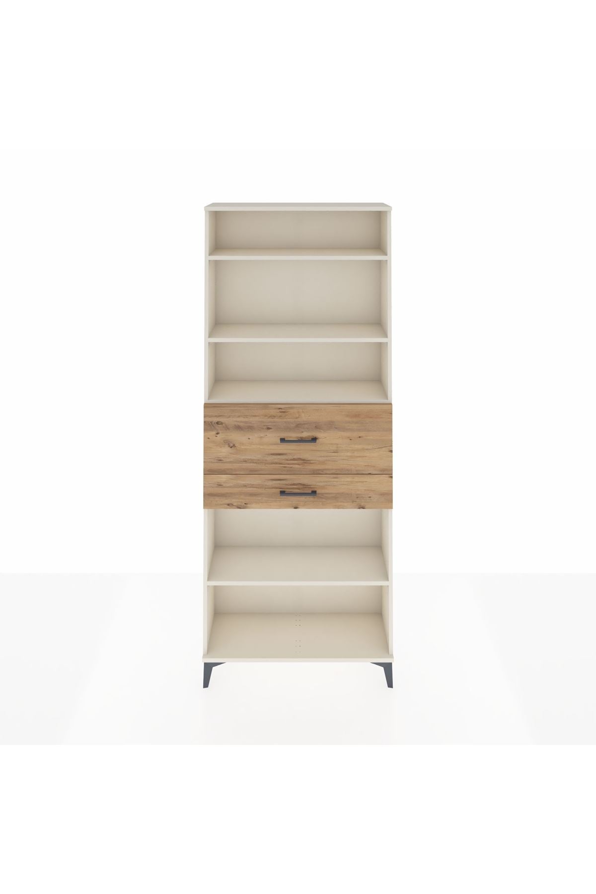 Arges Dolap 4 Raflı 2 Çekmeceli 88x30x221 Aytaşı-Çam