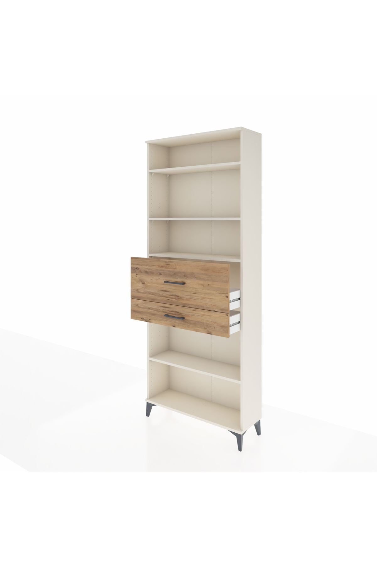 Arges Dolap 4 Raflı 2 Çekmeceli 88x30x221 Aytaşı-Çam