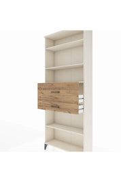 Arges Dolap 4 Raflı 2 Çekmeceli 88x30x221 Aytaşı-Çam