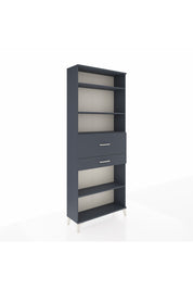 Arges Dolap 4 Raflı 2 Çekmeceli 88x30x221 Antrasit-Antrasit