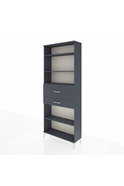 Arges Dolap 4 Raflı 2 Çekmeceli 88x30x221 Antrasit-Antrasit