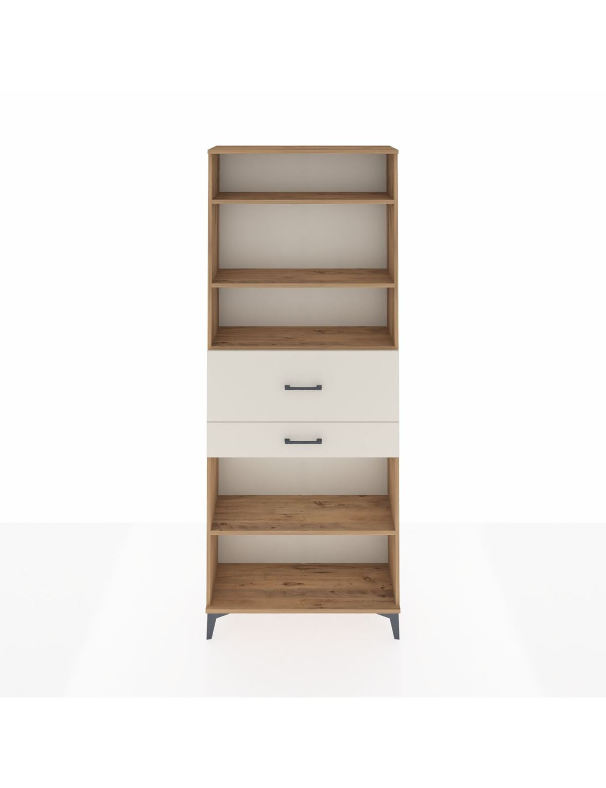 Arges Dolap 4 Raflı 2 Çekmeceli 88x30x221 Çam-Aytaşı