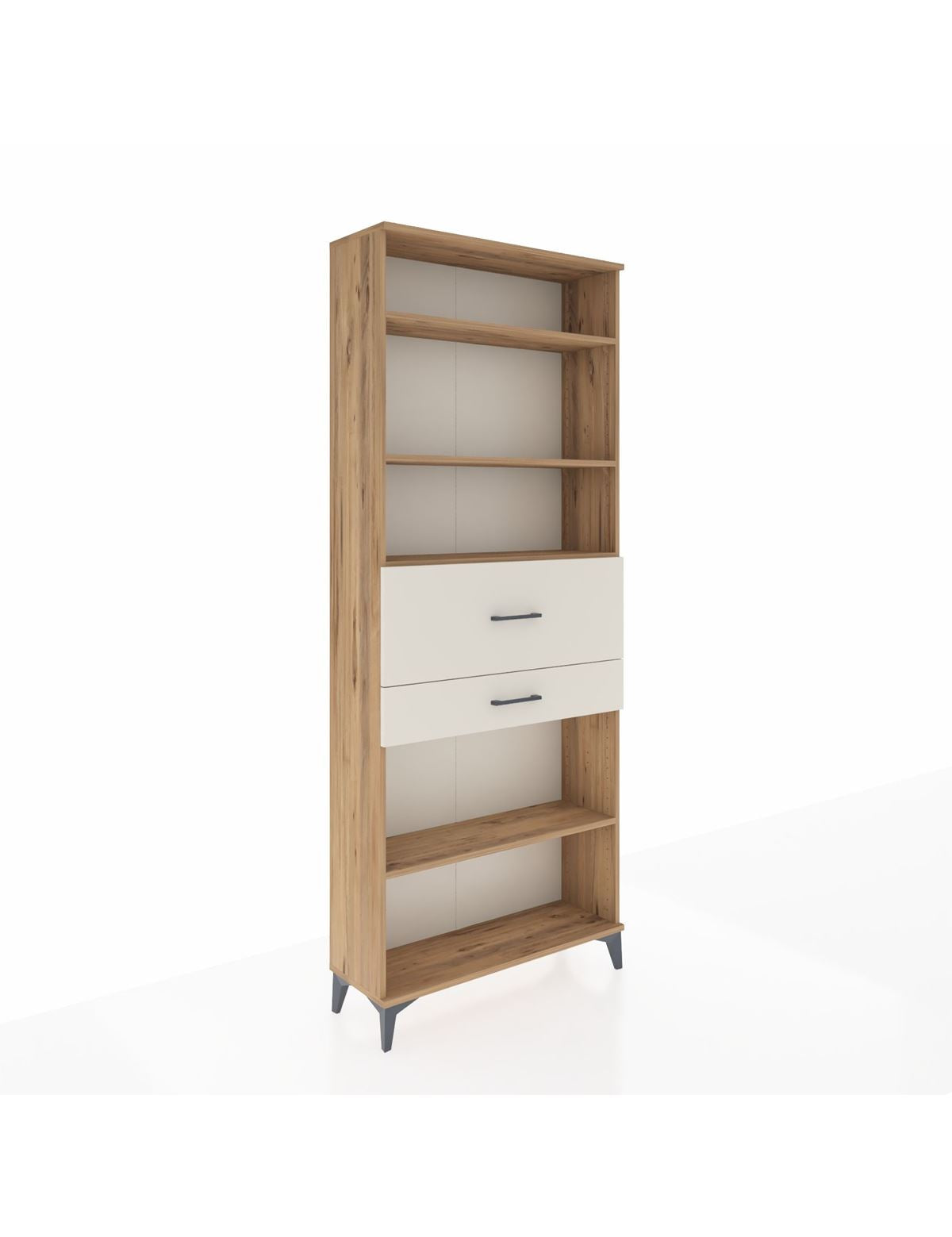 Arges Dolap 4 Raflı 2 Çekmeceli 88x30x221 Çam-Aytaşı